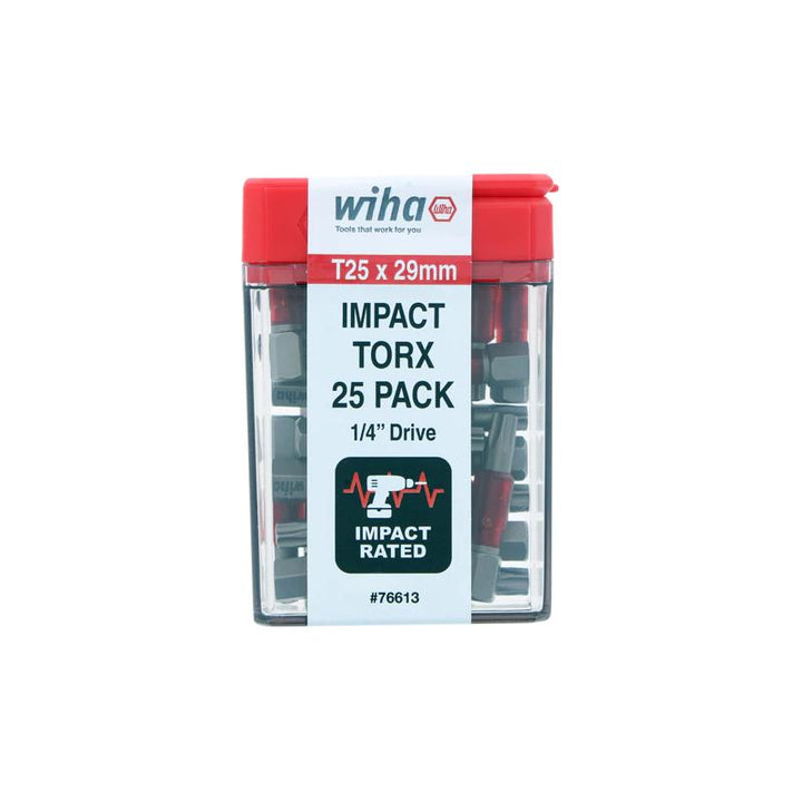 Wiha Tools 76614 MaxxTor Impact Bit TORX T27 - 29mm - 25 Pack