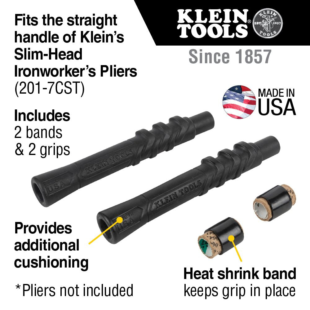 Klein Tools M200ST Comfort Grip Kit for Slim-Head Ironworker's Pliers, 2-Pack