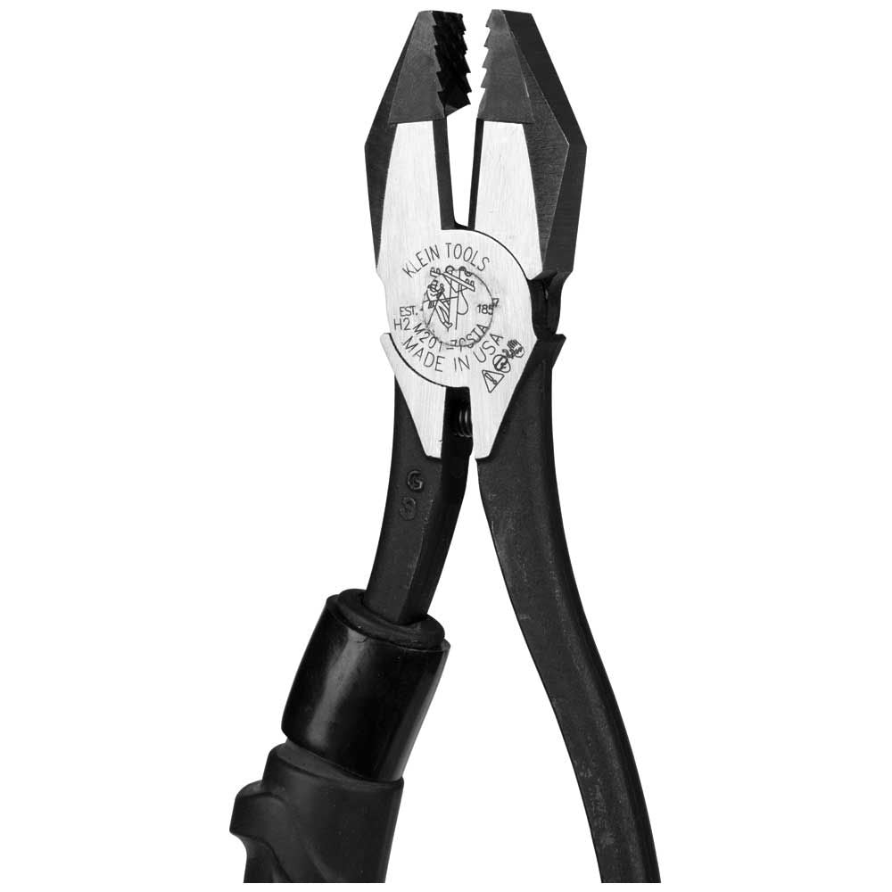Klein Tools M2017CSTA Slim-Head Ironworker's Pliers Comfort Grip, Aggressive Knurl, 9-Inch