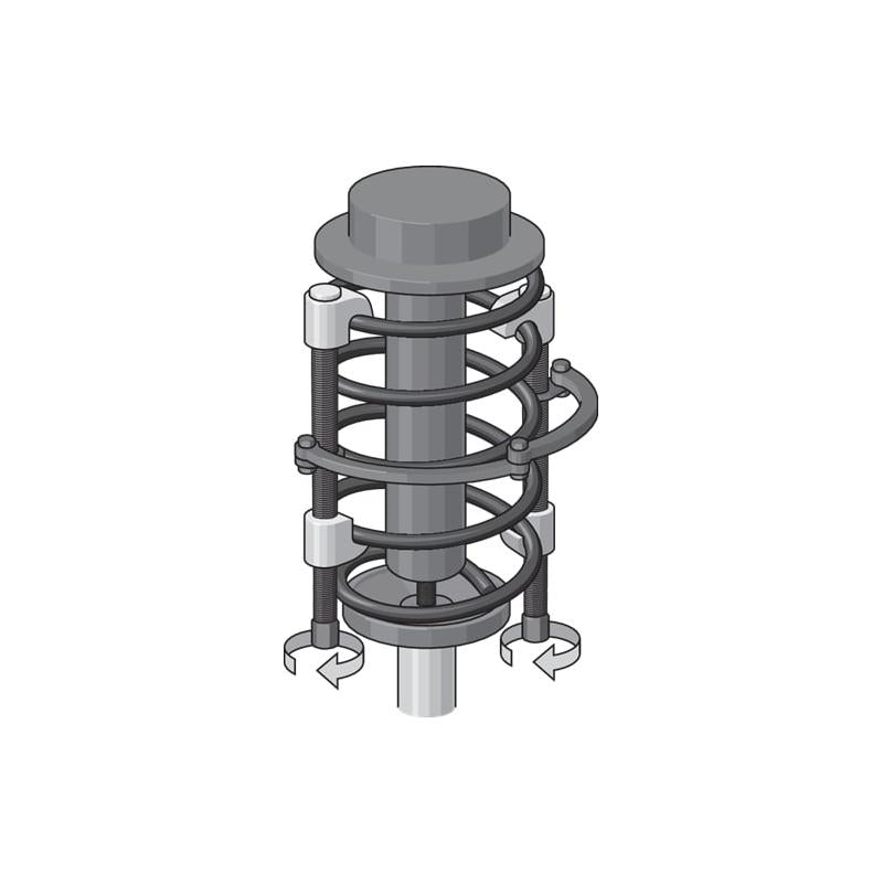 Gedore 8031380 1.78/S2 Safety Coil Spring Compressor 240 mm