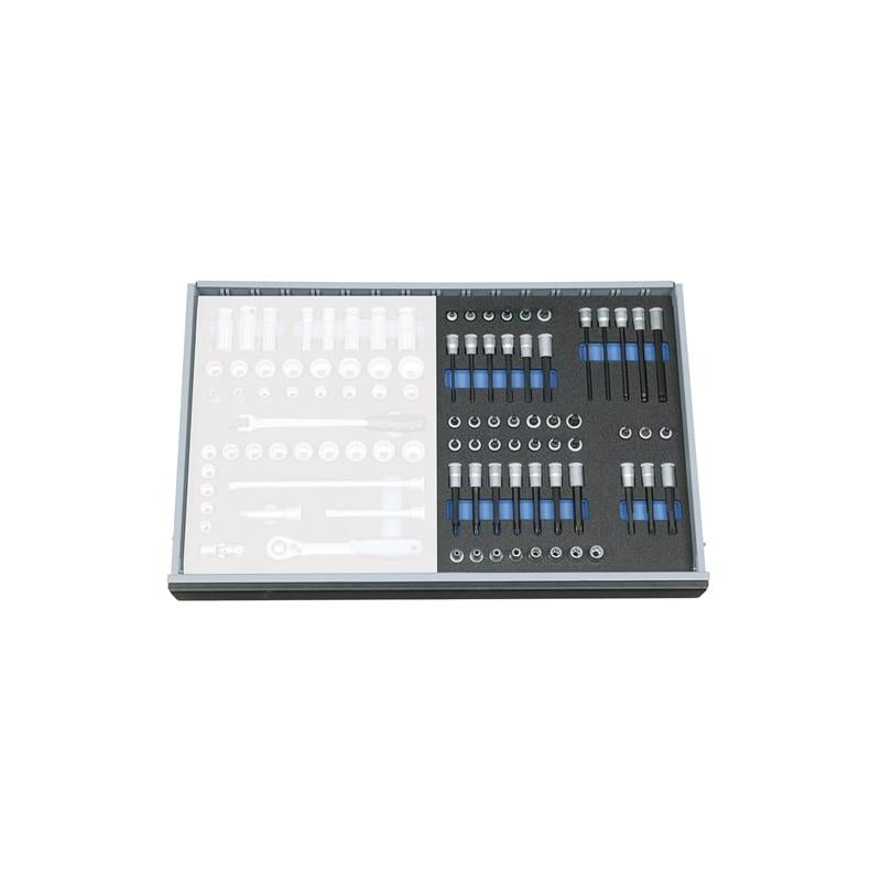 Gedore 2016508 Socket set 3/8 Inch in 2/4 CT tool module, 52 Piece