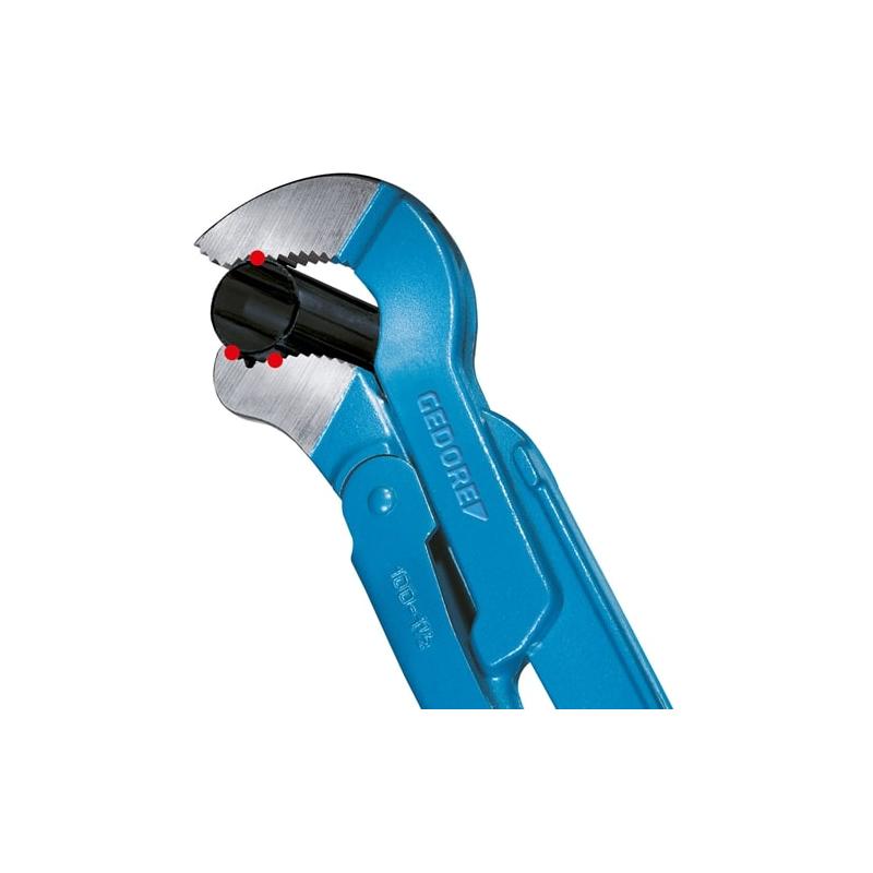 Gedore 4500220 Pipe Wrench ECK-SCHWEDE-Snap 1.1/2 Inch