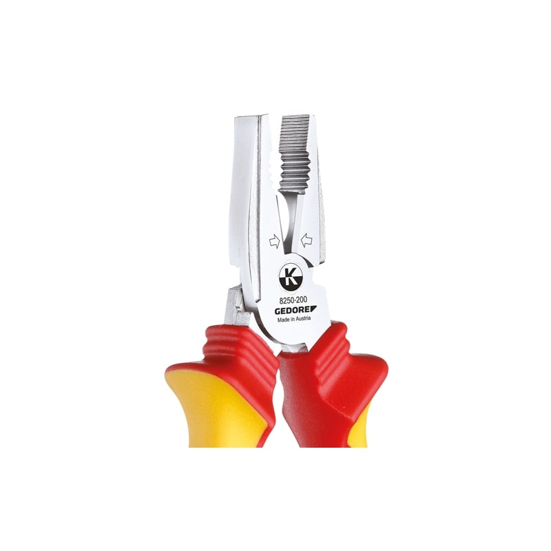 Gedore 1550969 VDE Heavy Duty Combination Pliers With VDE Insulating Sleeves 200 mm