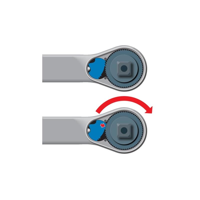 Gedore 1436686 Reversible ratchet 1/2 Inch 270 mm