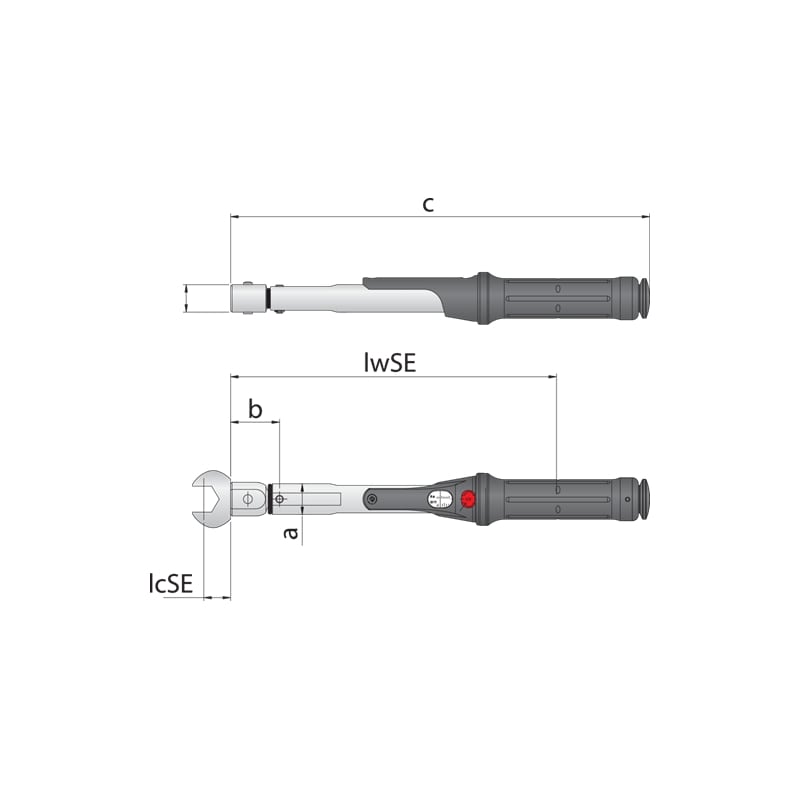 Gedore 1646192 Torque Wrench TORCOFIX SE 9 x 12, 5-25 Nm