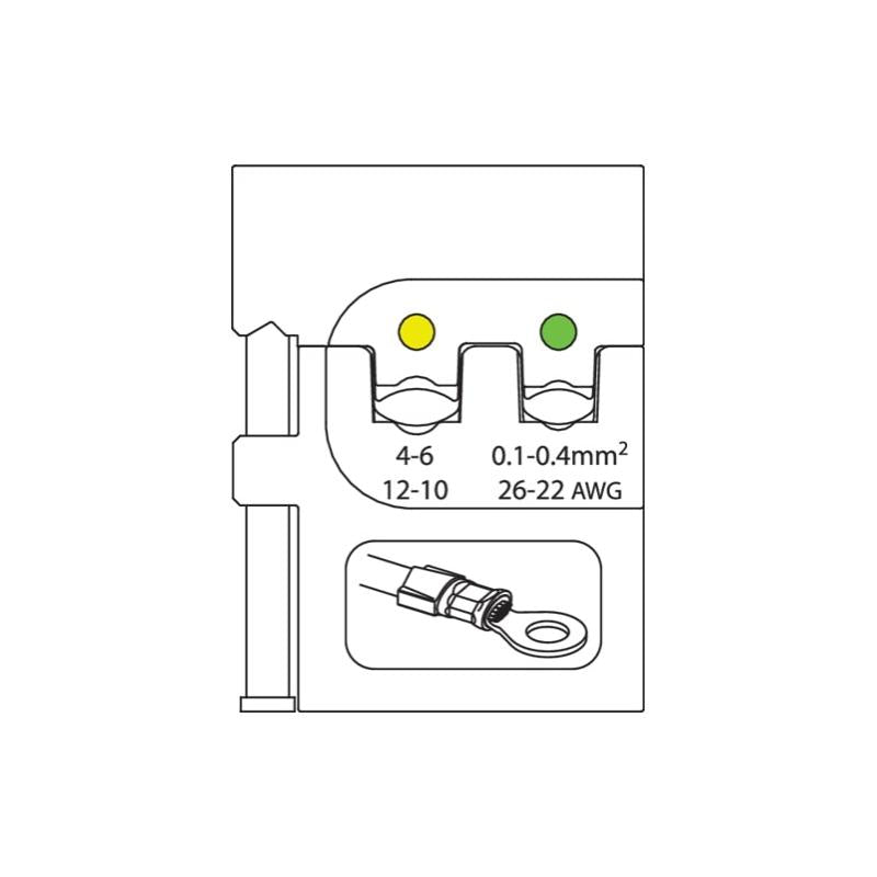 Gedore 1830554 Module insert for insulated terminals 0.1-0.4/4-6