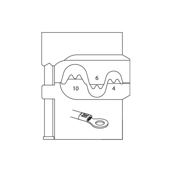 Gedore 1830597 Module insert for non-insulated terminals 0.5-2.5/4-6