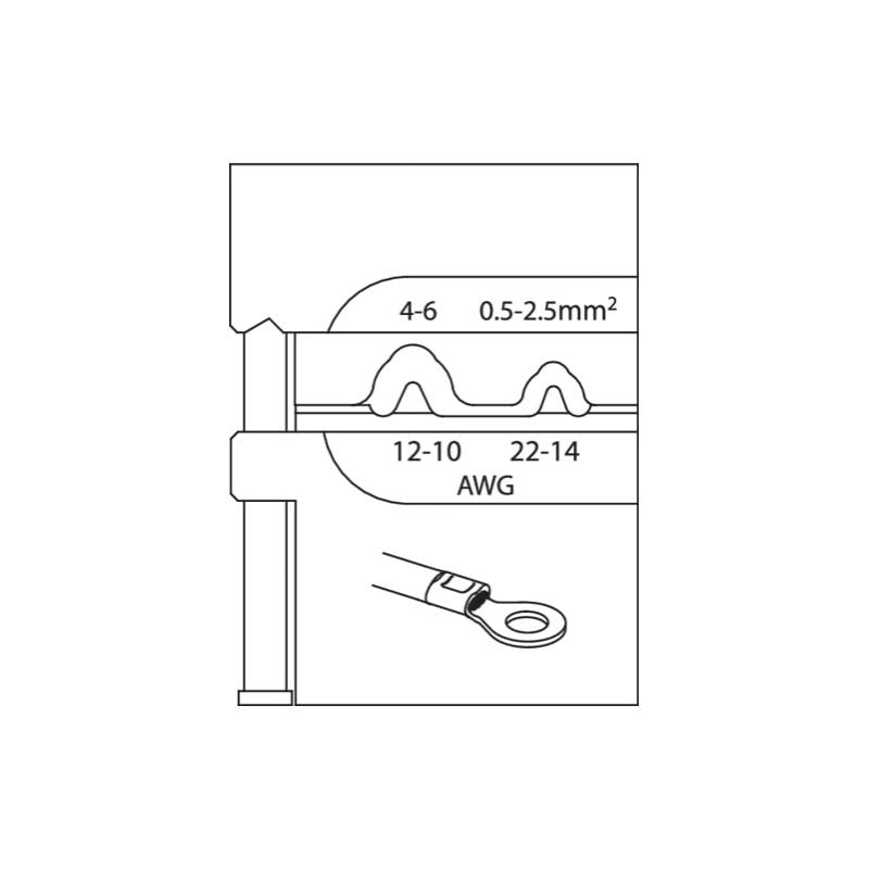 Gedore 1830899 Crimping Pliers Set ELECTRONIC