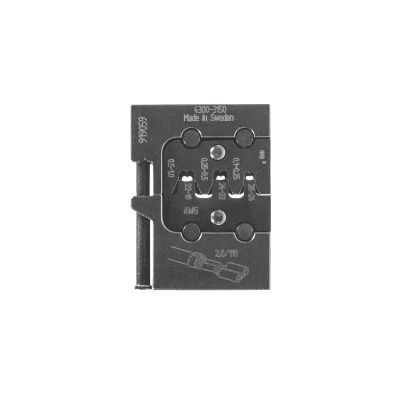 Gedore 1830635 Module insert for flat plugs 2.8