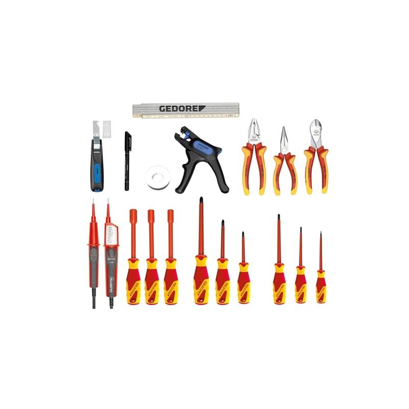 Gedore 1953710 Electricians Tool Case 18 Piece