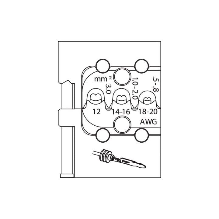 Gedore 1963384 Module insert for lamellar contacts