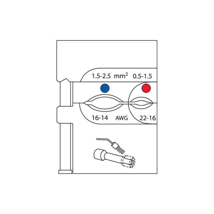 Gedore 1963392 Module insert for Dura Seal contacts 0.5-2.5