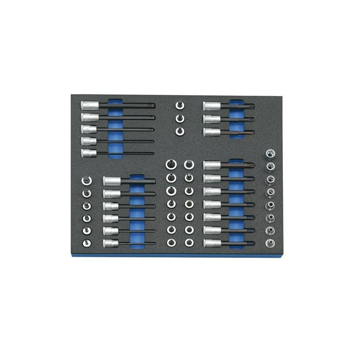 Gedore 2016508 Socket set 3/8 Inch in 2/4 CT tool module, 52 Piece