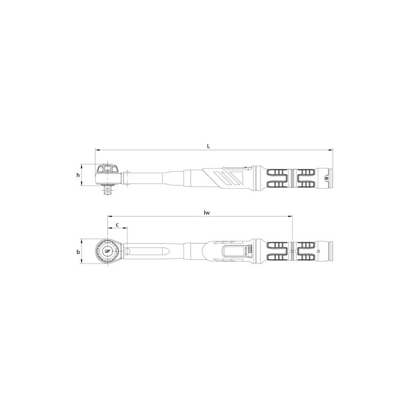 Gedore 2641232 Torque wrench DREMASTER K 1/2", 20-100 Nm