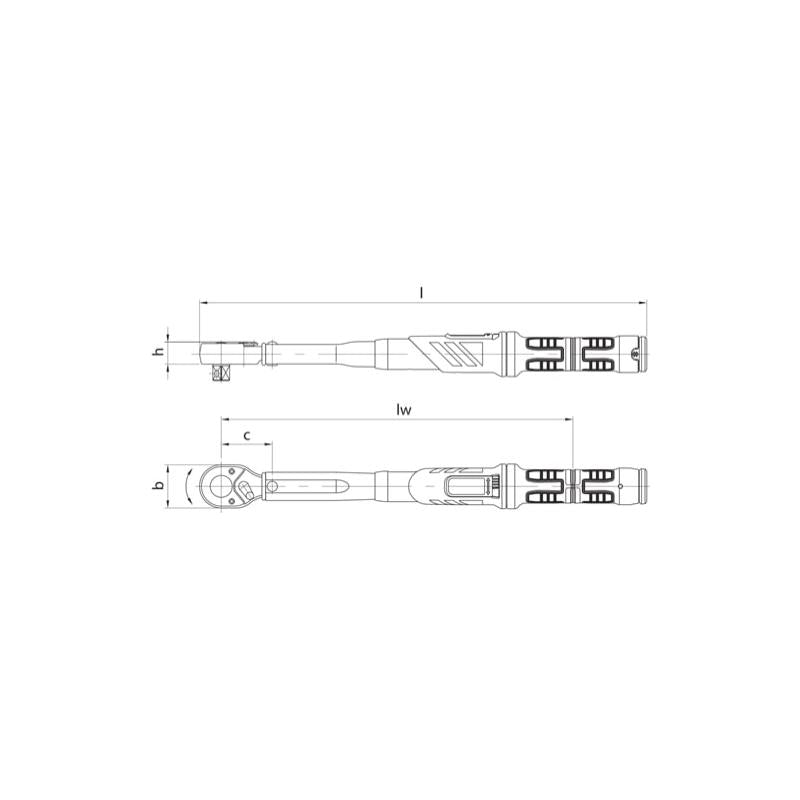 Gedore 2641348 Torque wrench DREMASTER UK 1/2", 60-300 Nm