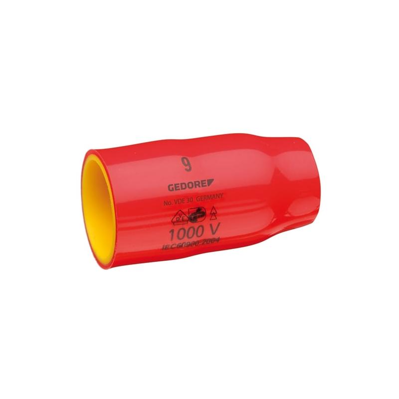 Gedore 2946408 VDE Socket 3/8 Inch 9 mm