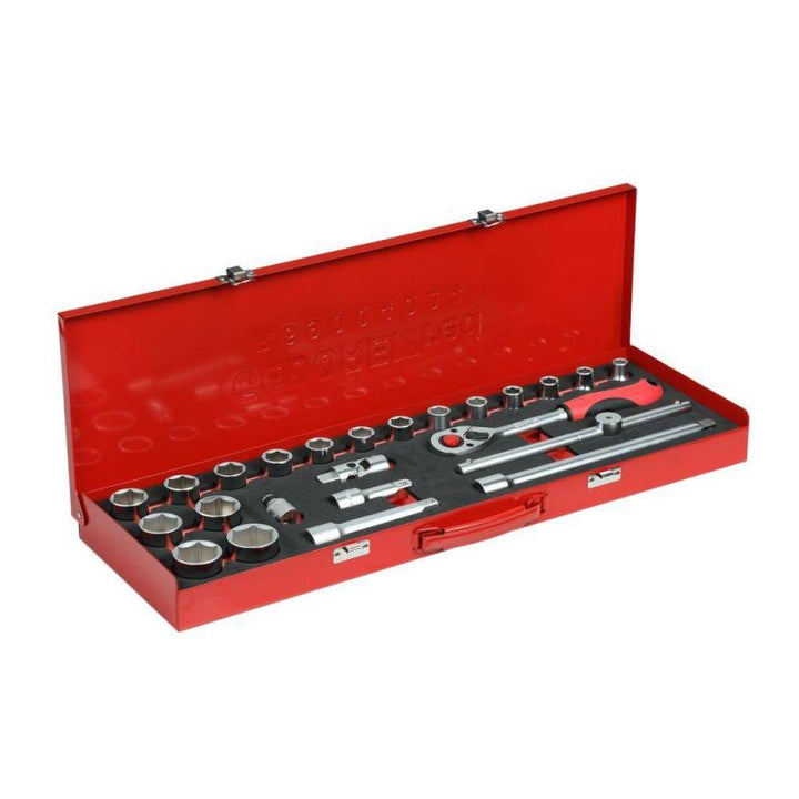 Gedore R69004024 Hex Socket Set 1/2" Drive 10-32 mm 24 Pcs