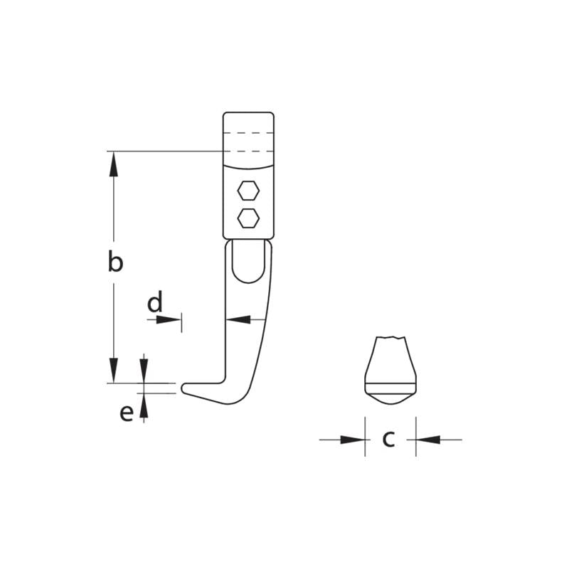 Gedore 1123947 Pulling Leg, 300 mm