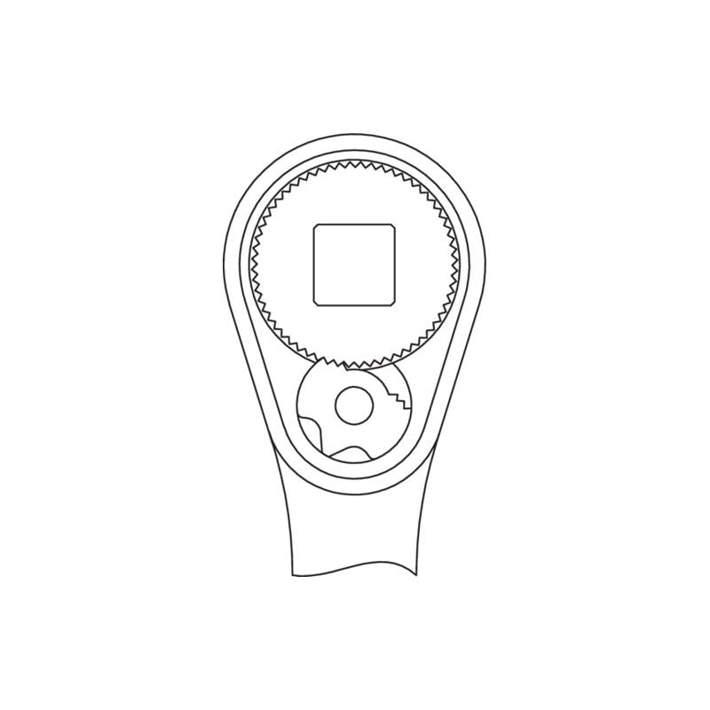 Gedore 1436686 Reversible ratchet 1/2 Inch 270 mm