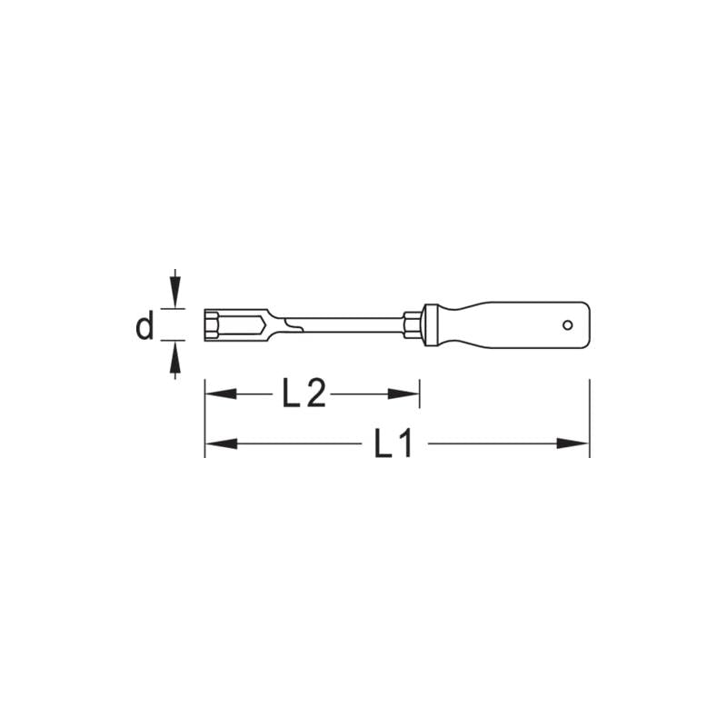 Gedore 1746928 Nut driver with 3C-handle 12 mm