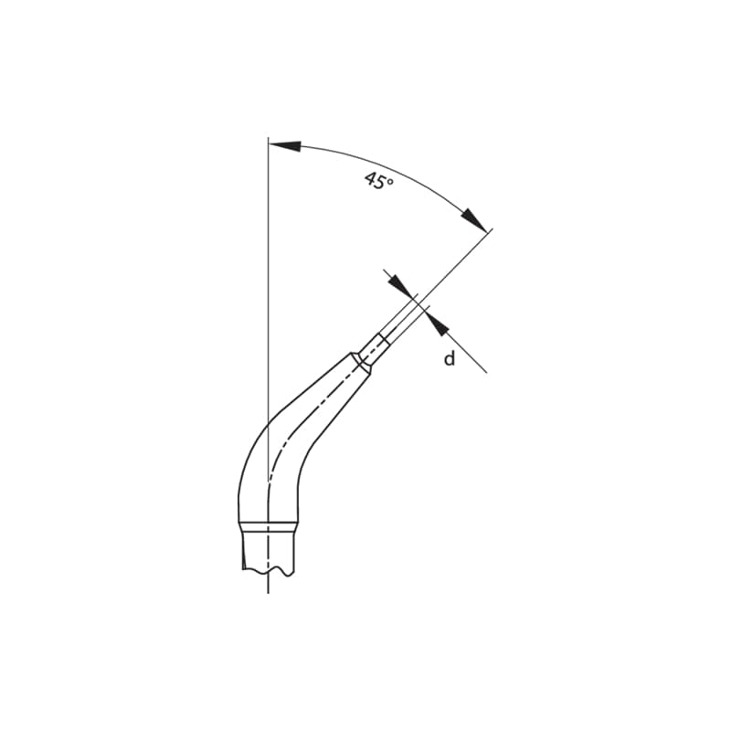 Gedore 2015013 Circlip Pliers For Internal Retaining Rings, Angled 45 Degrees
