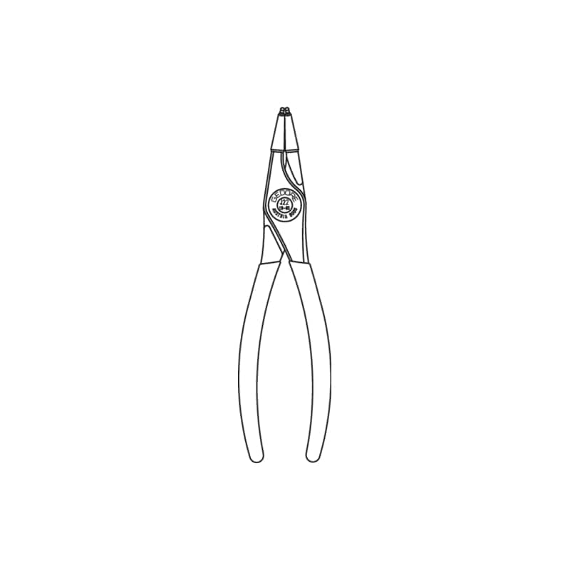 Gedore 2014998 Circlip Pliers For Internal Retaining Rings, Angled 45 Degrees