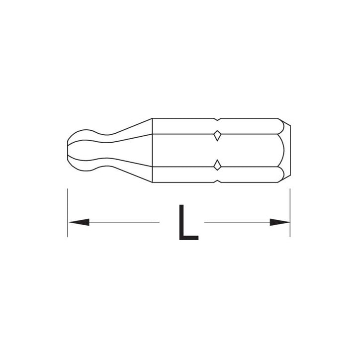 Gedore 6568440 Screwdriver Bit 5/16 inch Drive 6 mm