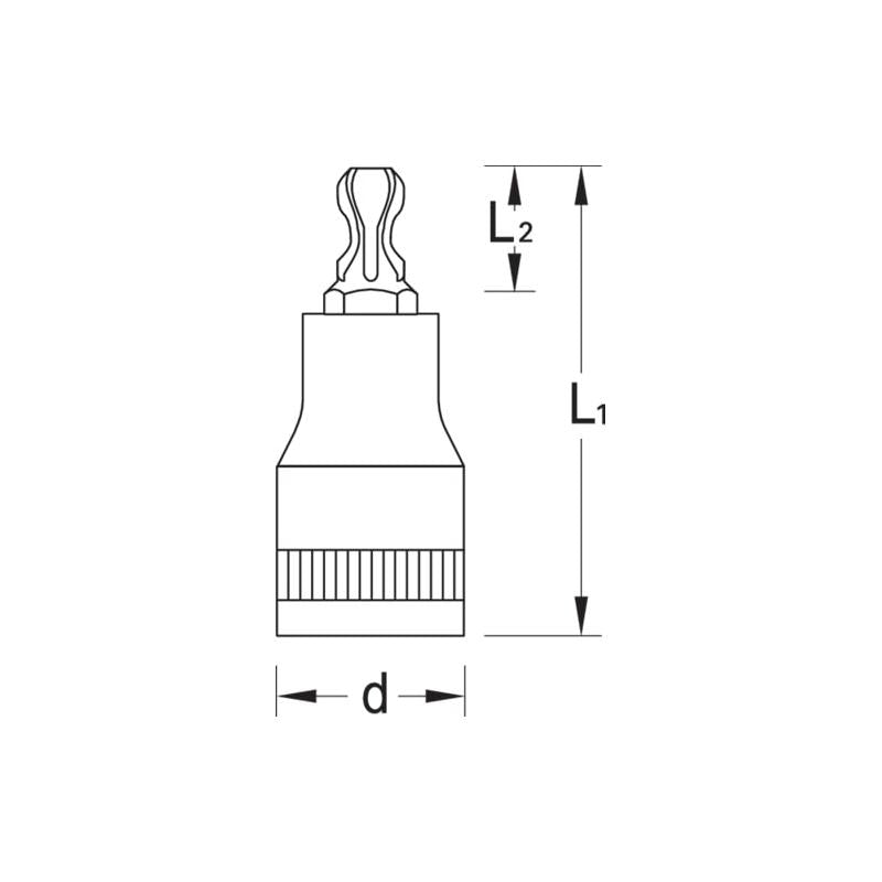 Gedore 6120810 Screwdriver Bit Socket 1/4 Inch TORX® T40