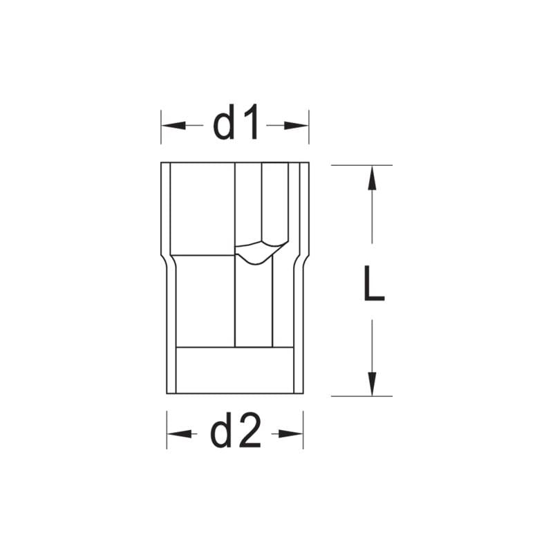 Gedore 2946521 VDE Socket 3/8 Inch 22 mm