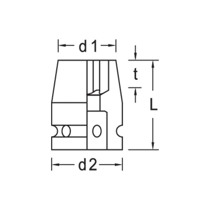 Gedore 6265460 Impact Socket 3/8 Inch , TORX® E8