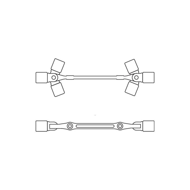 Gedore 6300390 Swivel Head Wrench Double Ended