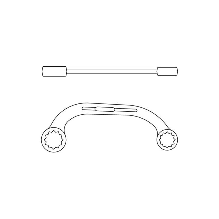 Gedore 6470390 Half-Moon Ring Spanner 14x17 mm