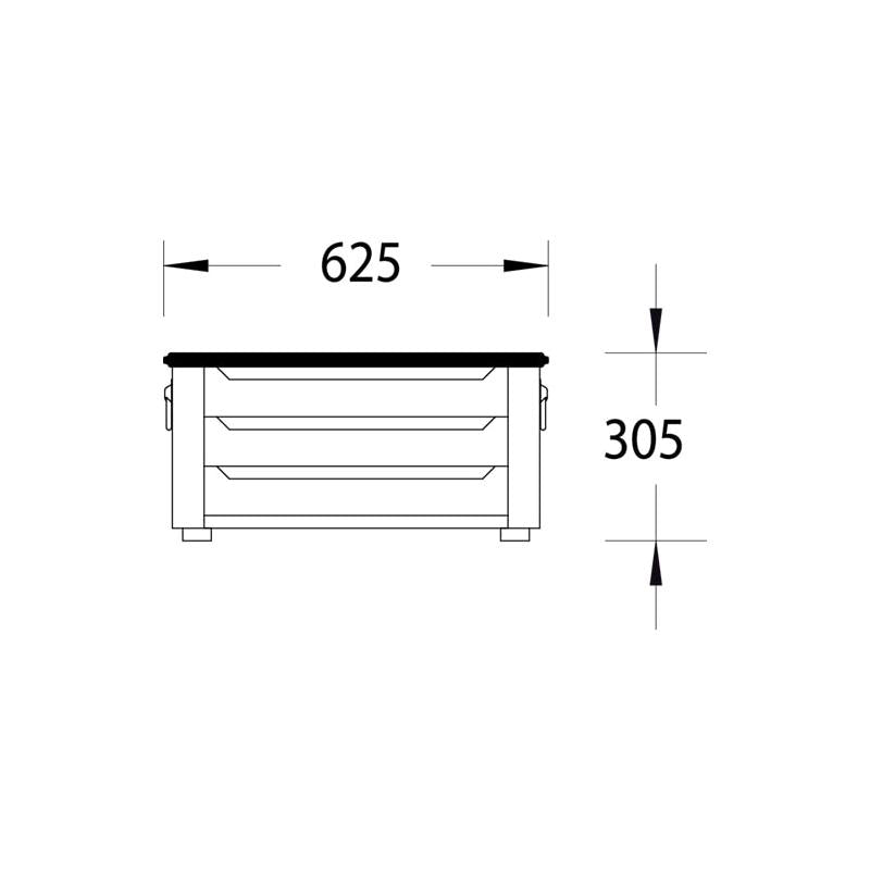 Gedore 6618130 Tool chest with 3 drawers