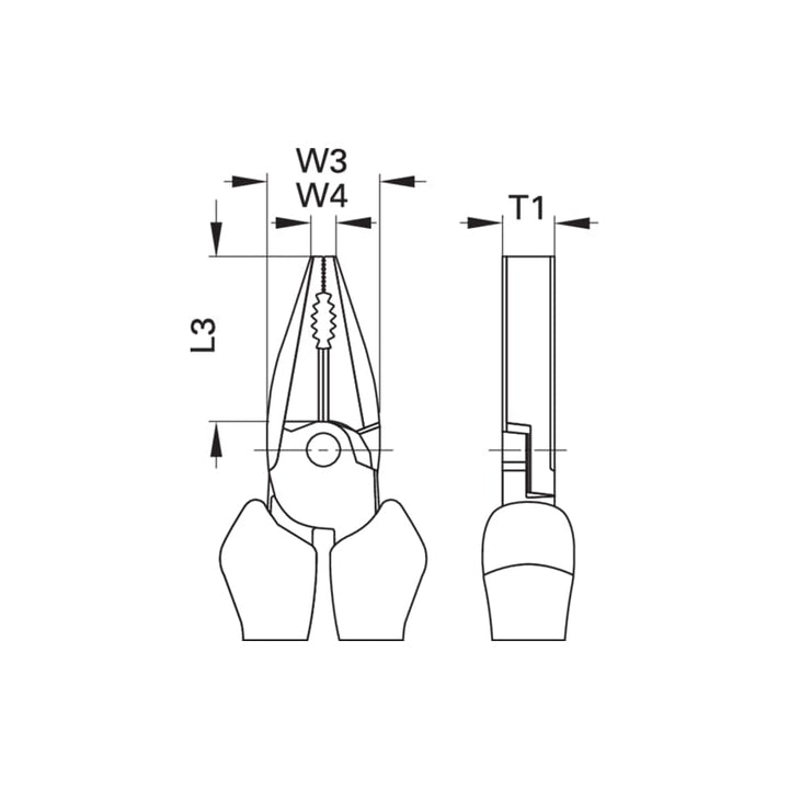 Gedore 1550969 VDE Heavy Duty Combination Pliers With VDE Insulating Sleeves 200 mm