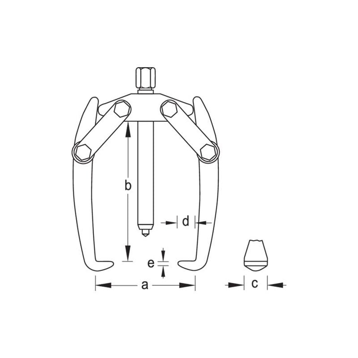 Gedore 8003410 Puller 2-Arm Pattern 130x160 mm