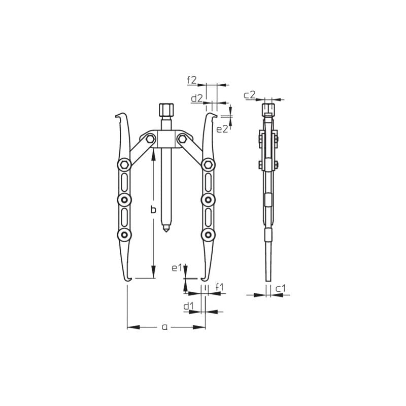 Gedore 8005110 Fan Puller 2-Arm Pattern 150x200 mm