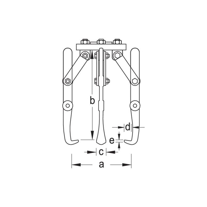 Gedore 8006860 1.15/30 Puller For Hydraulic Implement 1.50, 250x260 mm