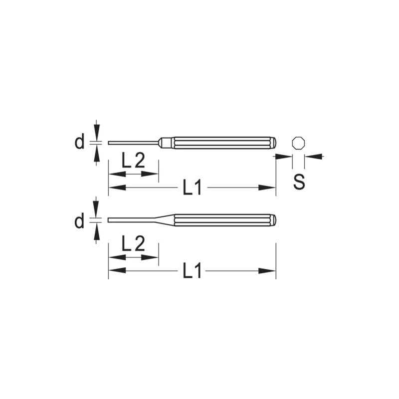 Gedore 8859670 Pin punch 14 mm