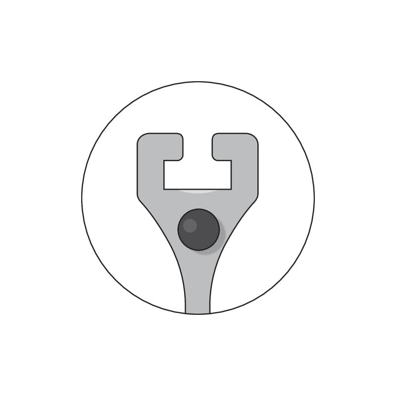 Gedore 1981153 Universal Puller HIGH POWER 2-Arm Pattern, Rigid Legs With Leg Brake 200x150 mm