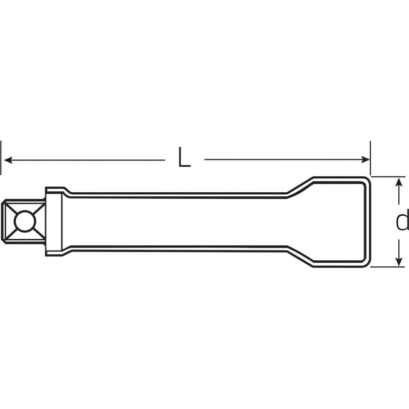 Stahlwille 12420001 12167 VDE Extension Size 3 mm, 3/8" Drive