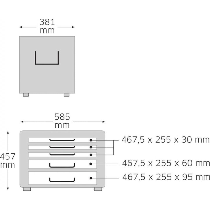 Stahlwille 81091304 13217 Tool Trolley, luminous red
