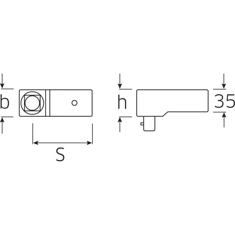 Stahlwille 58240080 734/80 3/4" Square drive shell tool, 24.5x28 mm