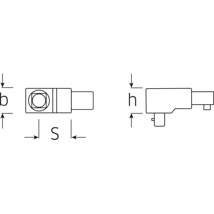 Stahlwille 58240100 734/100 3/4" Square drive insert tool, 22x28 mm