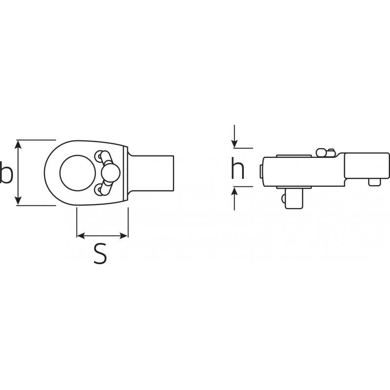 Stahlwille 58254004 725/4 1/4" Drive Insert Tool, 9x12 mm