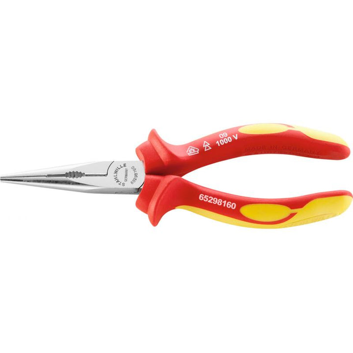 Stahlwille 65298200 6529 VDE snipe nose pliers with cutter, 200 mm