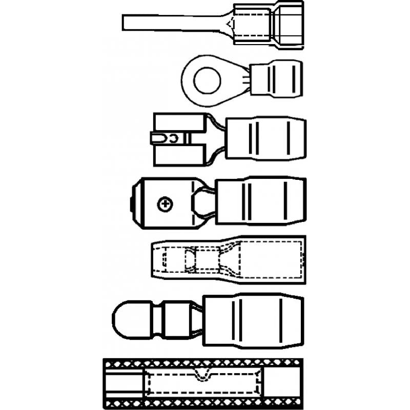 Stahlwille 66380220 6638 Crimping pliers for cable lugs, 220 mm