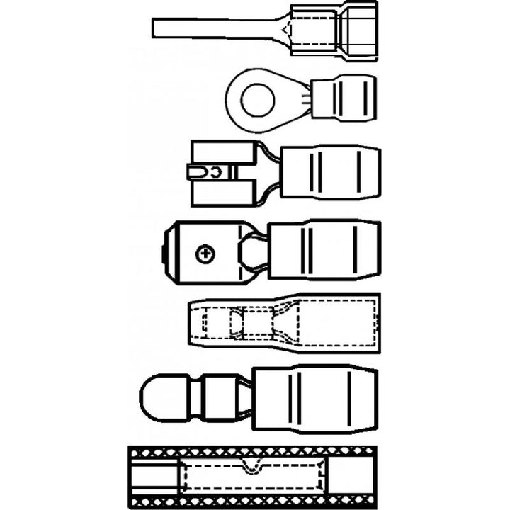 Stahlwille 66380220 6638 Crimping pliers for cable lugs, 220 mm