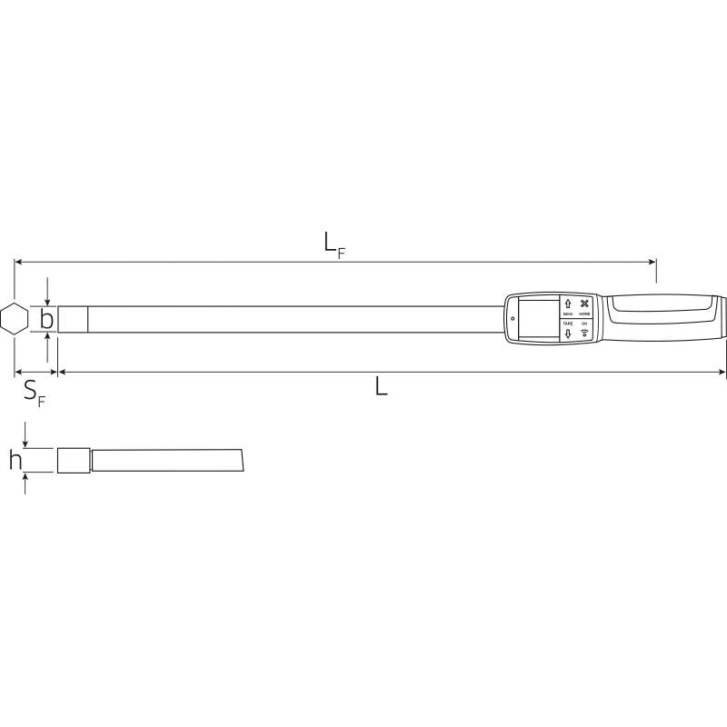 Stahlwille 96500906 714 MANOSKOP tightening angle torque wrench