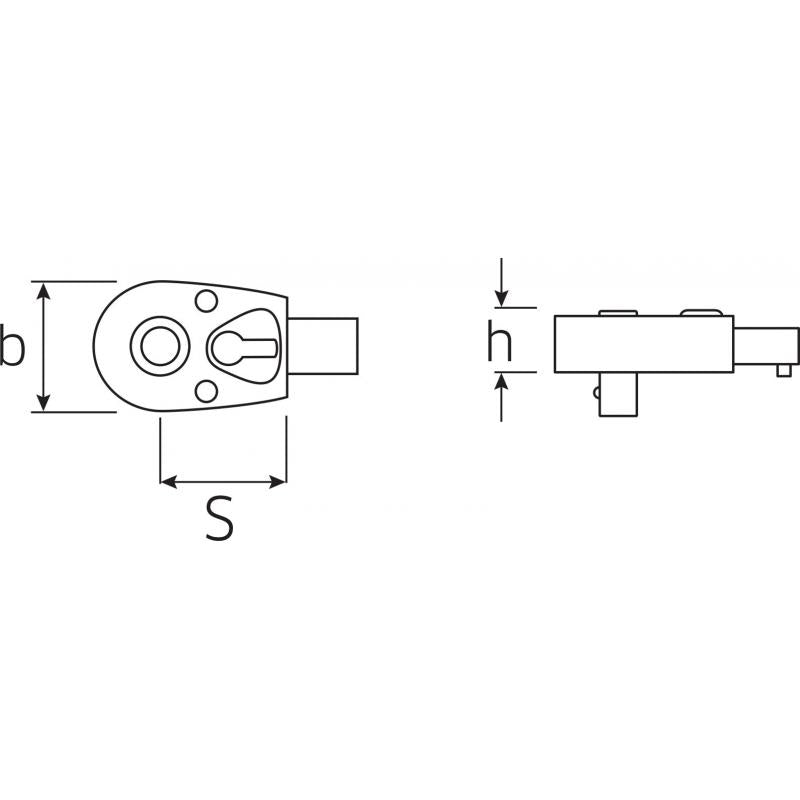 Stahlwille 58253020 725QR QuickRelease 1/2" Drive Insert Tool