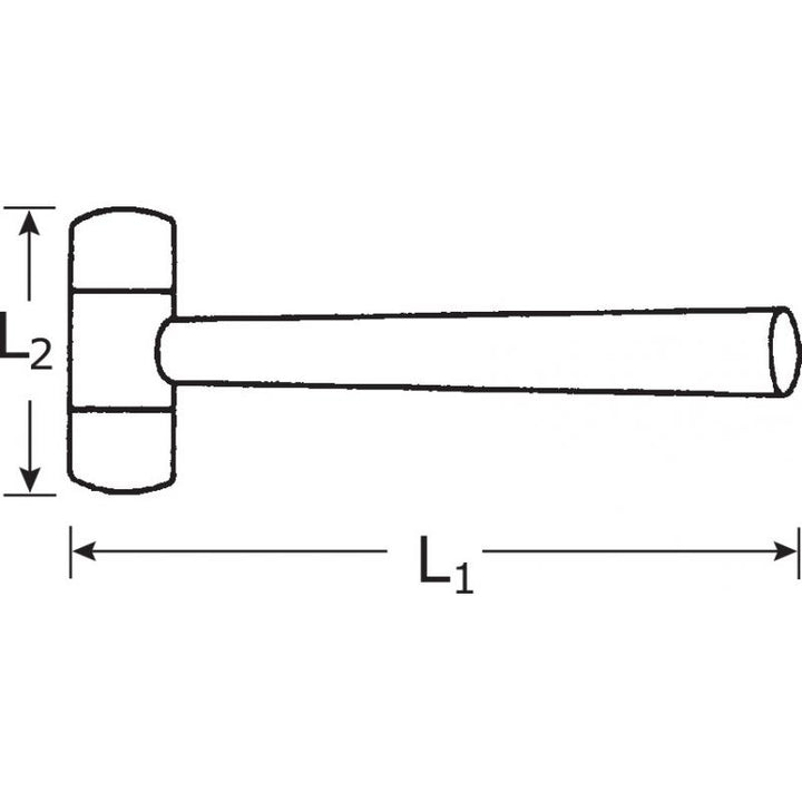 Stahlwille 70140002 10940 Rubber composition hammer- 65 mm